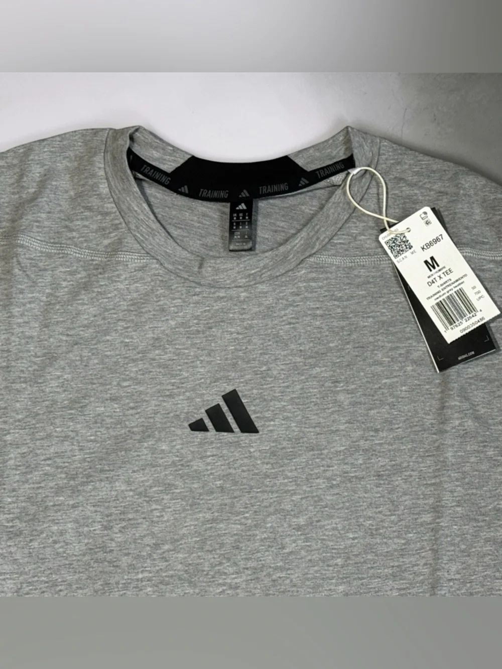 Adidas Men’s Grey Athletic Tee Size M New w/ tag